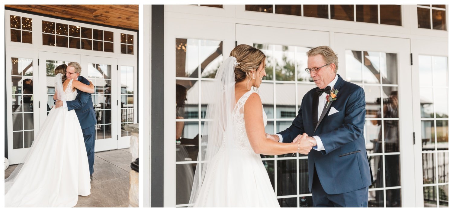 The Barn at Silverstone Wedding, Lancaster PA, father daughter first look