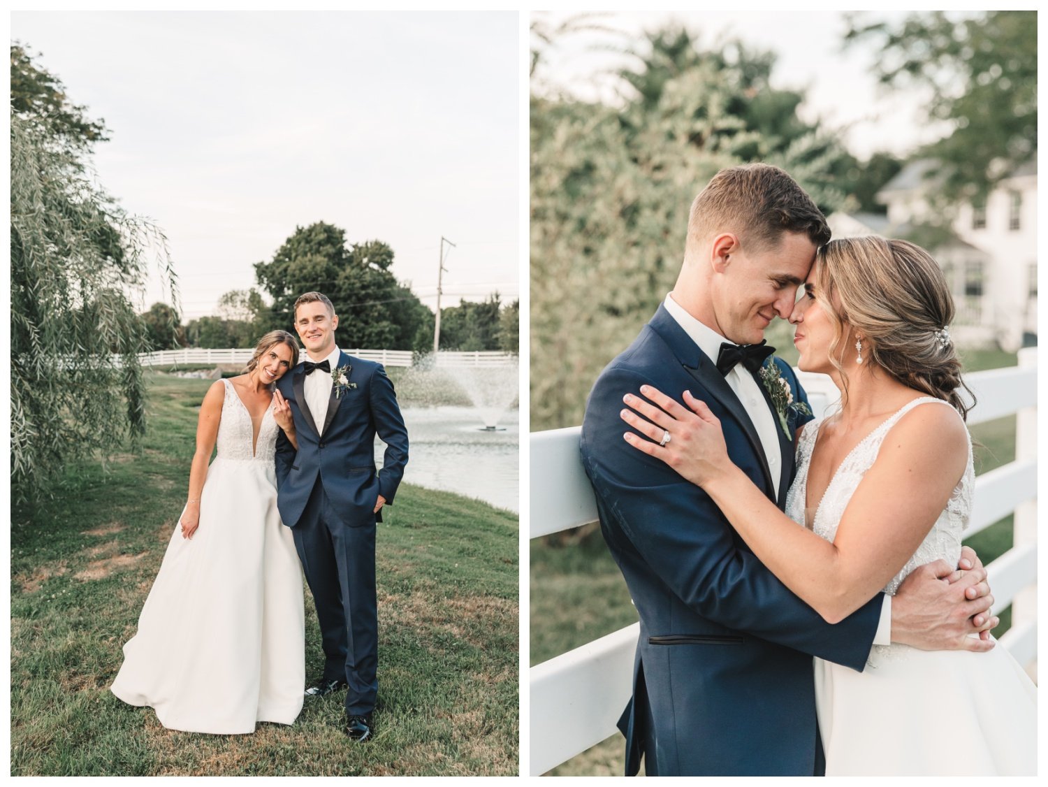 The Barn at Silverstone Wedding, Lancaster PA, bride and groom golden hour portraits