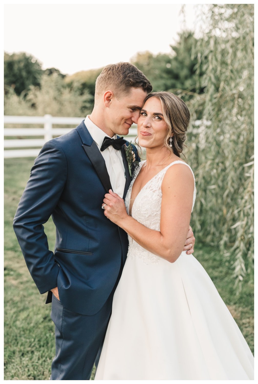 The Barn at Silverstone Wedding, Lancaster PA, bride and groom golden hour portraits