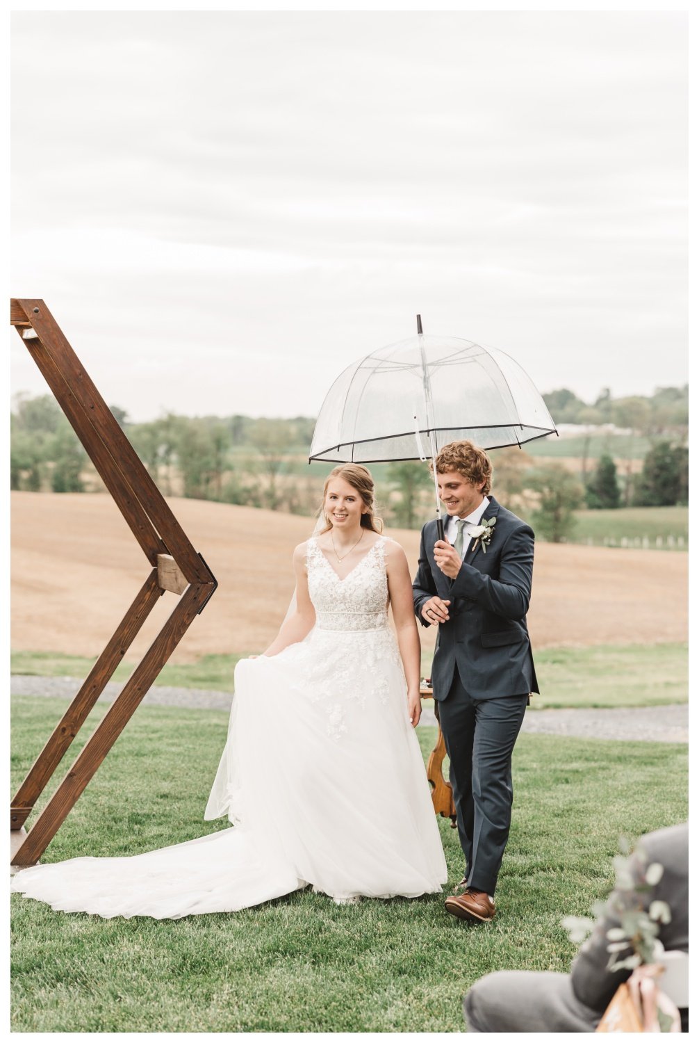 Harvest View Barn at Hershey Farms Wedding, Elizabethtown, PA, rainy wedding