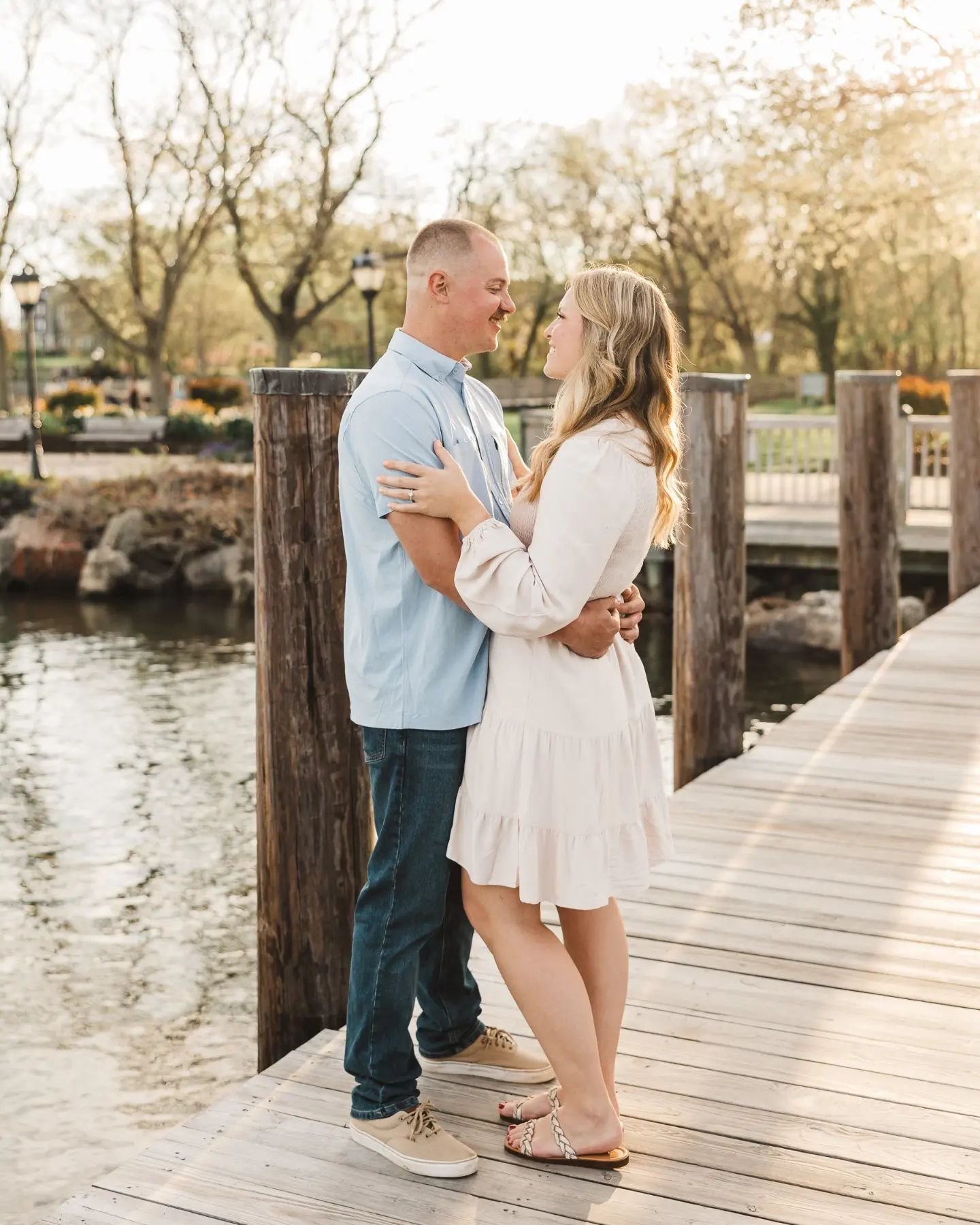 Spring engagement sessions just make me so happy. I will gladly go back to Havre de Grace in a heartbeat if it means photographing more engagement sessions as pretty as this one. This popped up in my memories from a year ago at this time, so I though