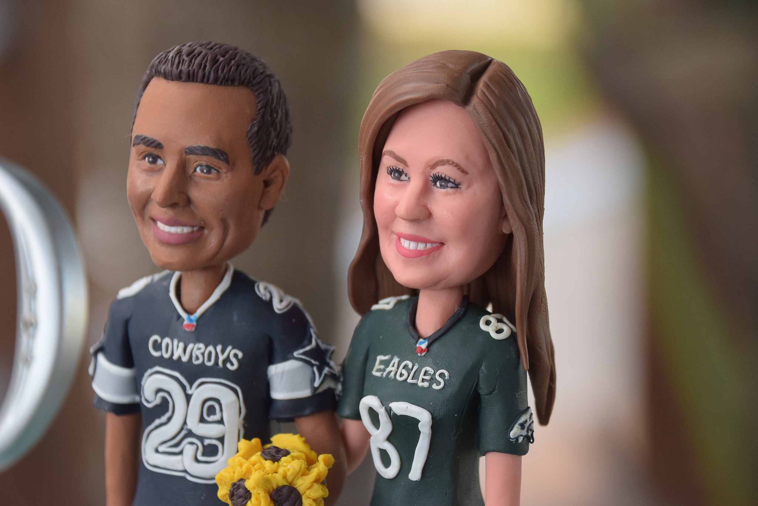 Bride and Groom Bobbleheads.