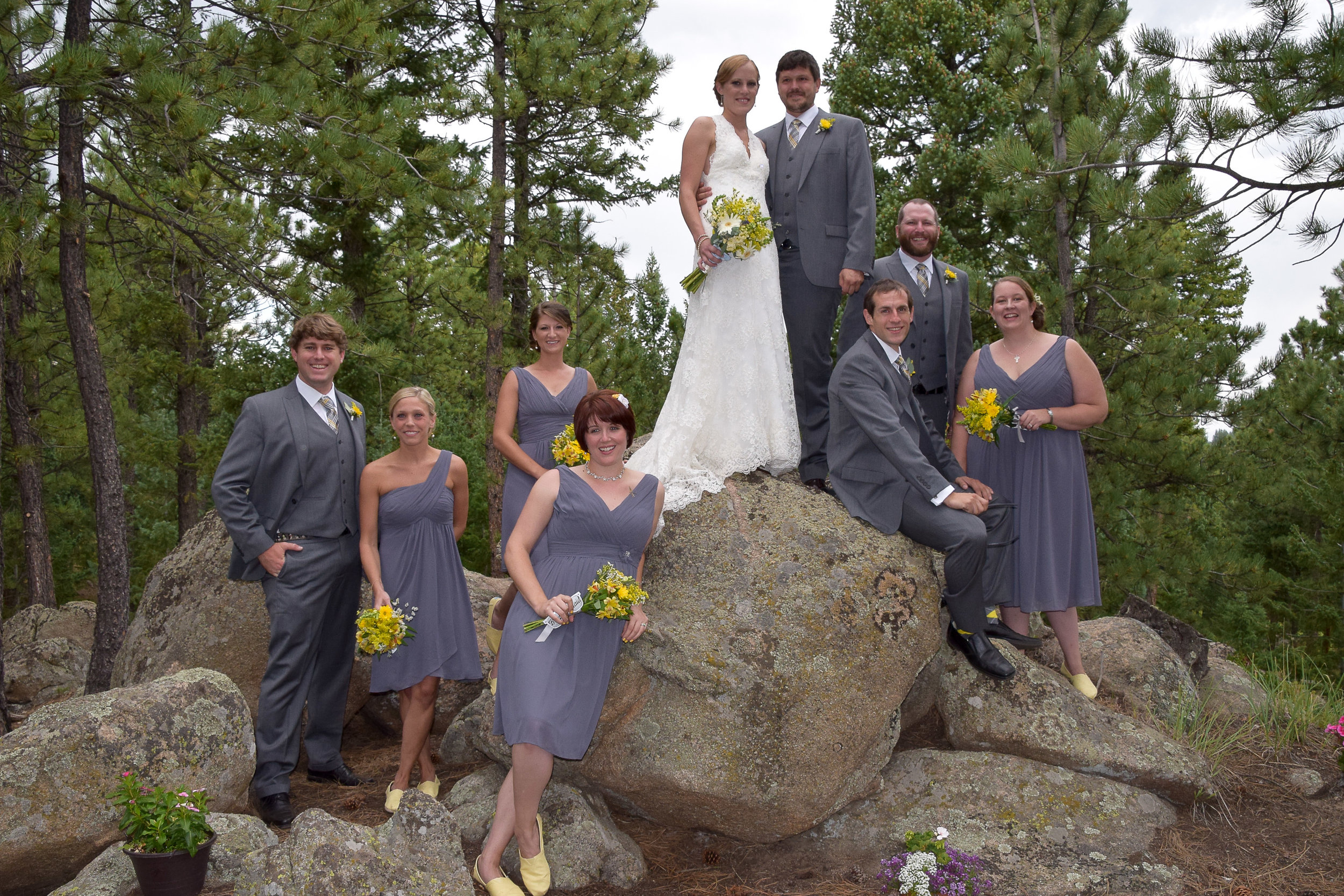 Wedding party portrait.