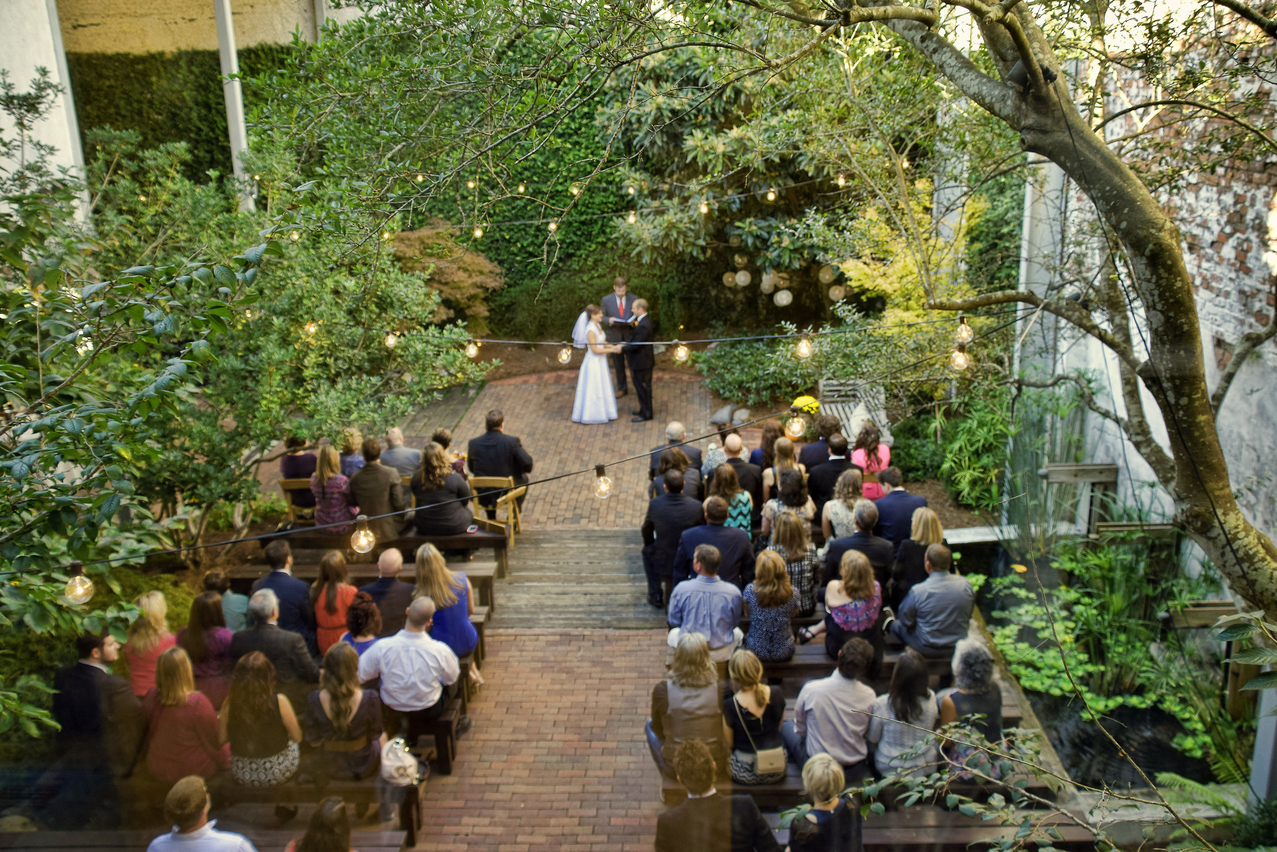 Ceremony at the Atrium, Wilmington, NC.