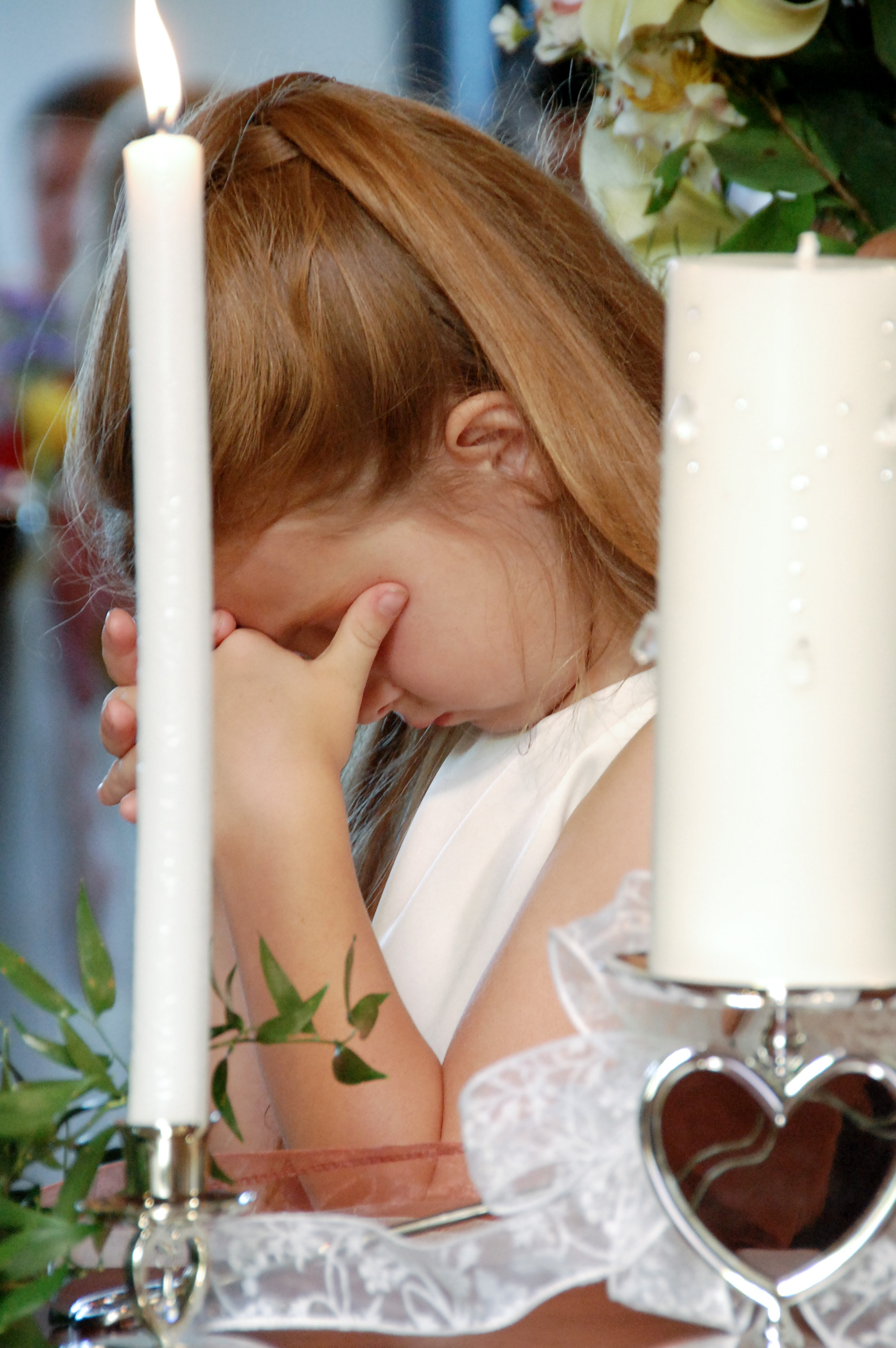 Flower girl moment.