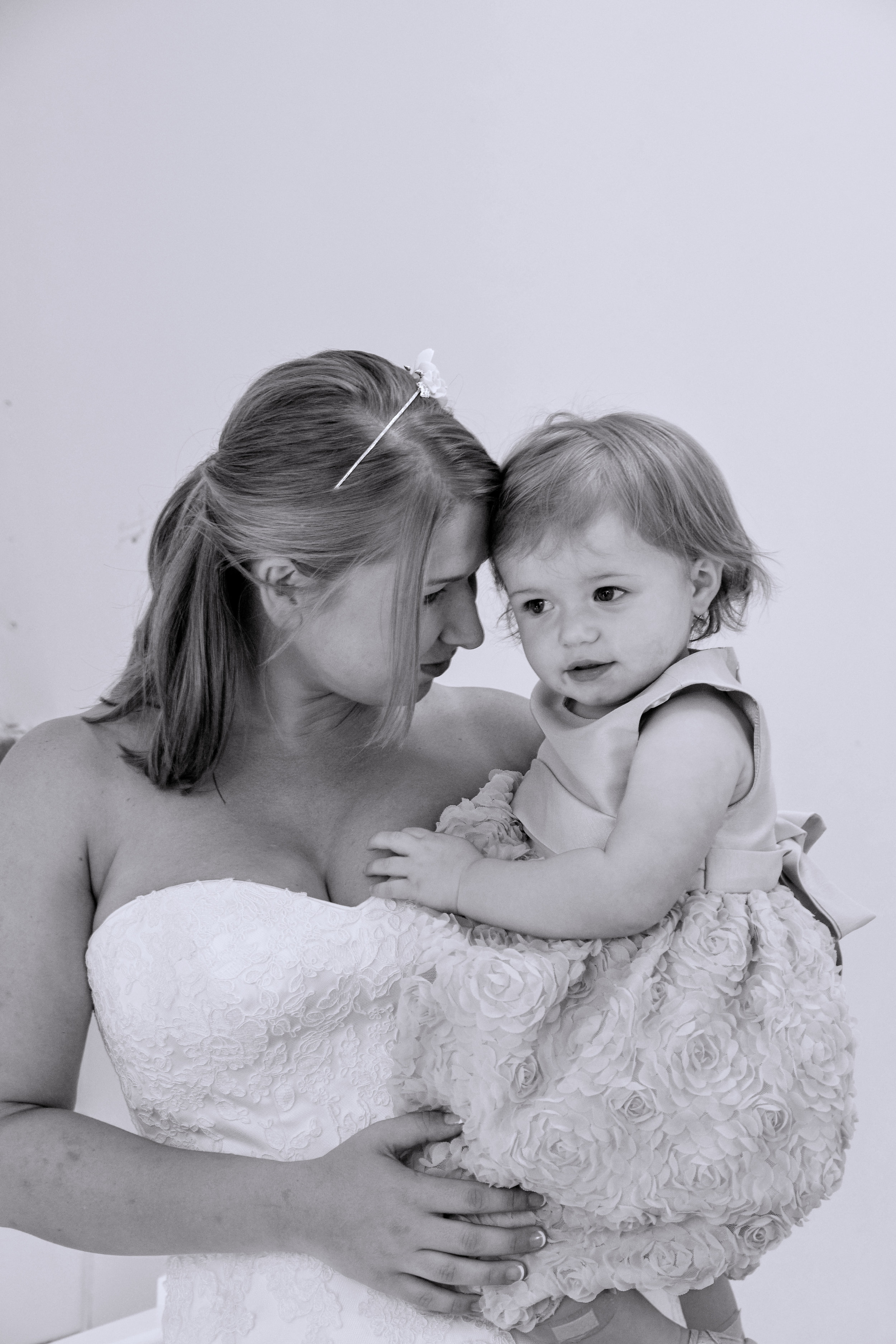Bride and daughter.