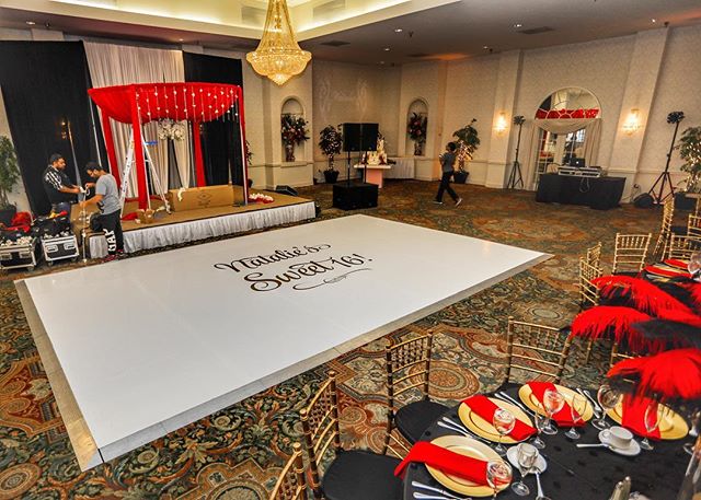 Happy sweet 16th Natalie! Dance floor wraps aren’t just limited to weddings, book us for your next party! Great job on the decor @extravagantaffair