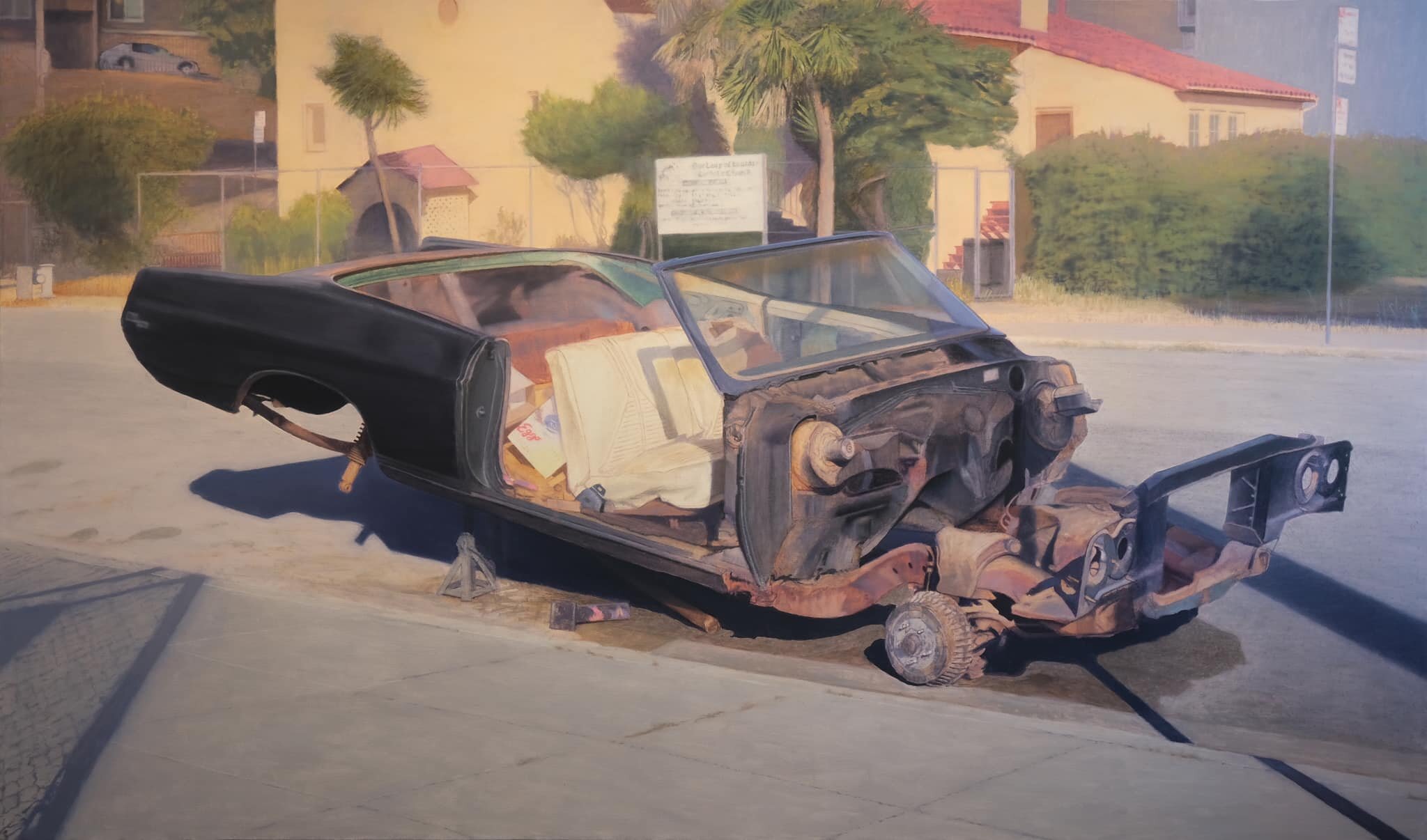 Open Studios this weekend at the Hunters Point Shipyard. I&rsquo;m in Bldg 117. 
Below: Polyphemus 62 x 105&rdquo;
Blue Book 72 x 96&rdquo;