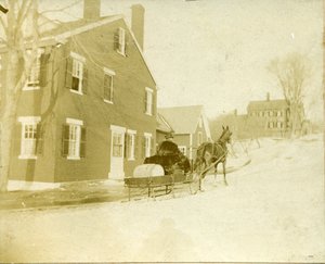 Town of Blue Hill: winter sleigh with horse