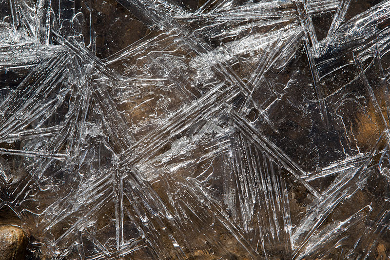 Ice Crystals. Tioga Pass, Yosemite National Park, CA. 2011