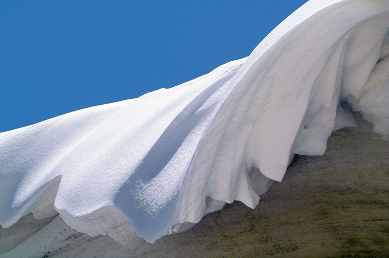 Snow Cornice. Pike's Peak, CO. 2003