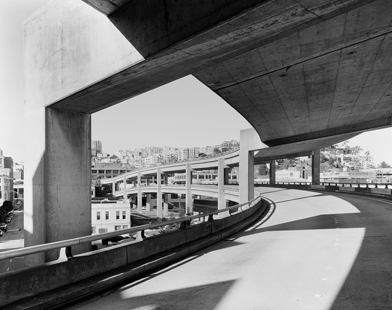 Broadway On/Off ramps - Middle Level. Embarcadero Freeway San Francisco, 1990