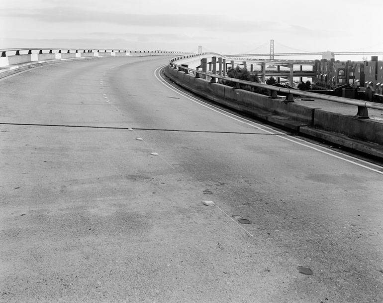 Samson Street On ramp (looking east) - Upper Level. Embarcadero Freeway San Francisco, 1990