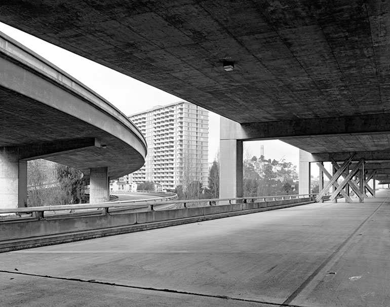 Washington Street on/off ramps - Middle Level. Embarcadero Freeway San Francisco, 1990