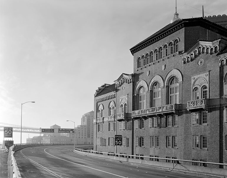 Upper Level Next to YMCA. Embarcadero Freeway San Francisco, 1990