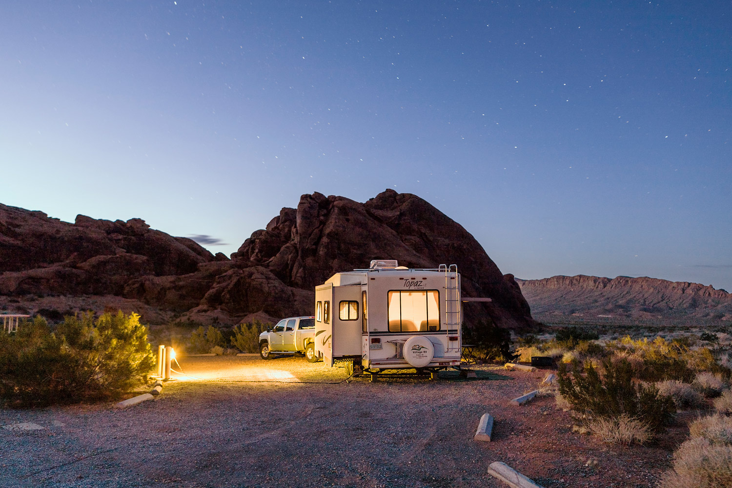 End of Day. Valley of Fire. NV