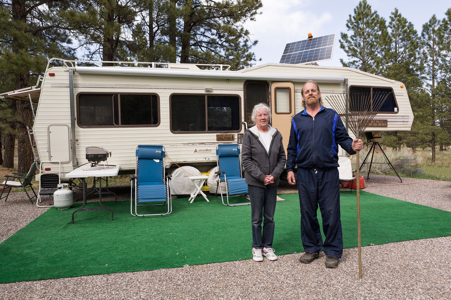 Ralph and Patsy, Campground Hosts. Singletree Campground, Boulder Mountain, UT