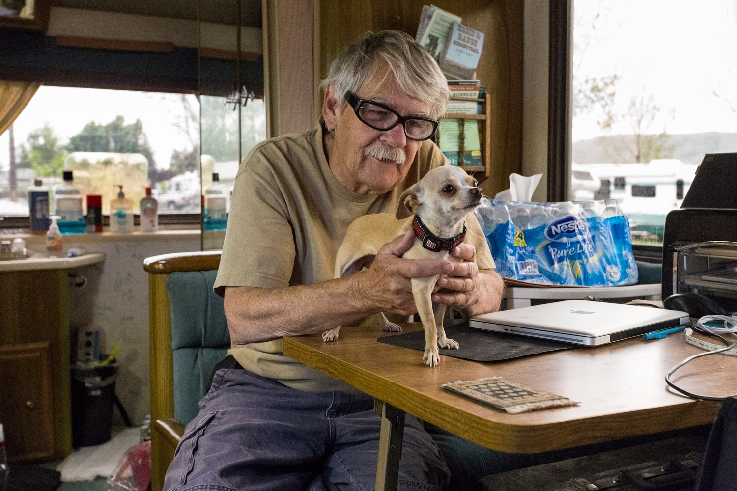 Jim and Chica. Baker City, OR