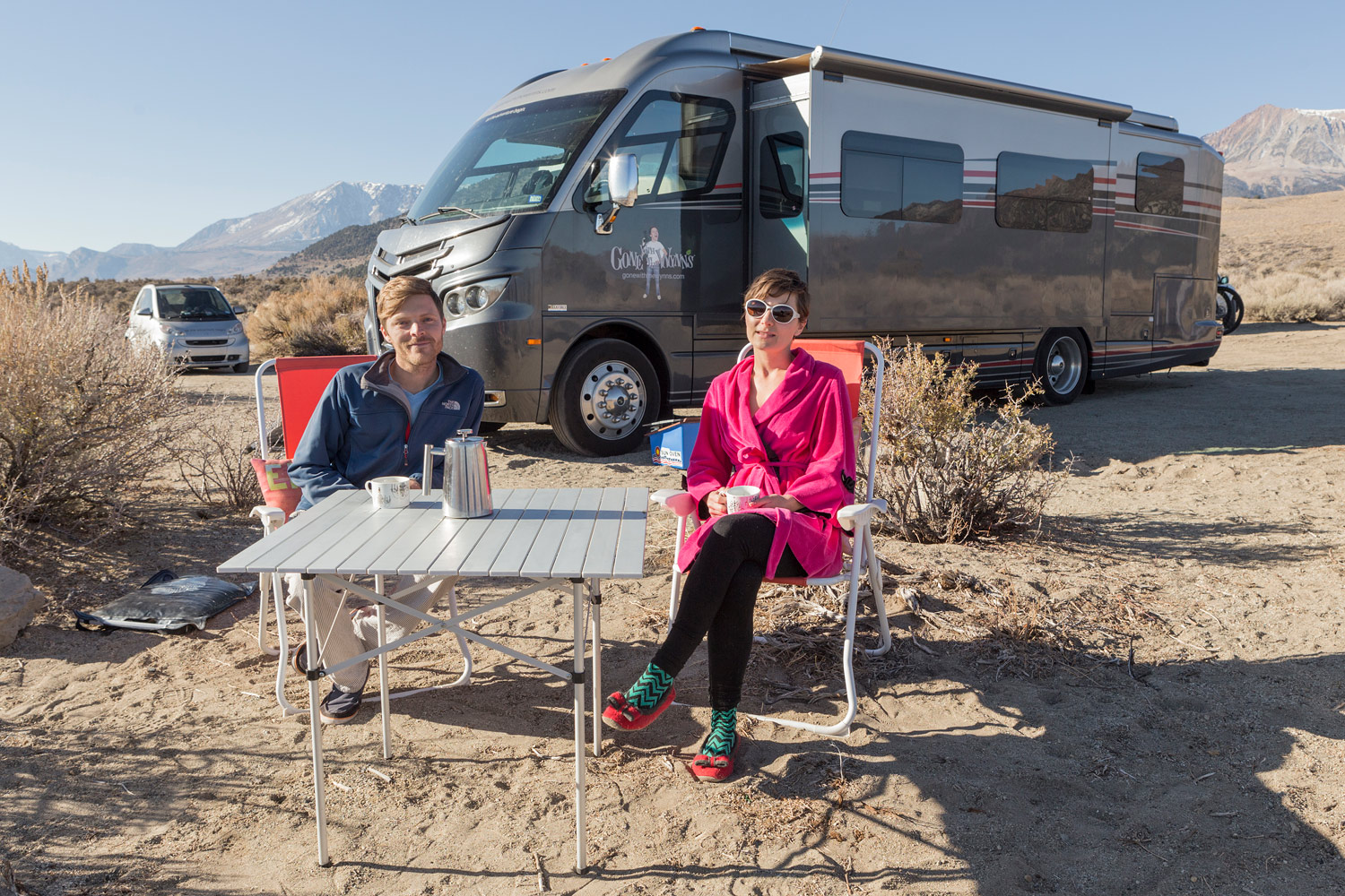 Jason & Nikki's Boondock site. Mono Lake, CA.