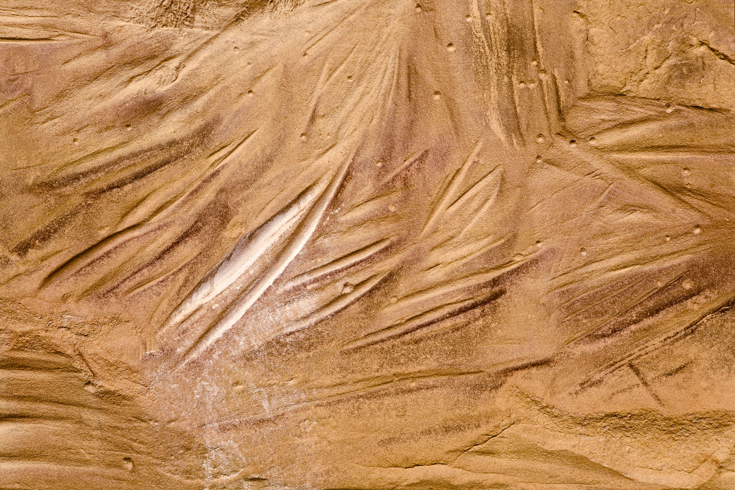 1000 Year Old Chisel Marks. Chaco Culture National Historical Park, NM