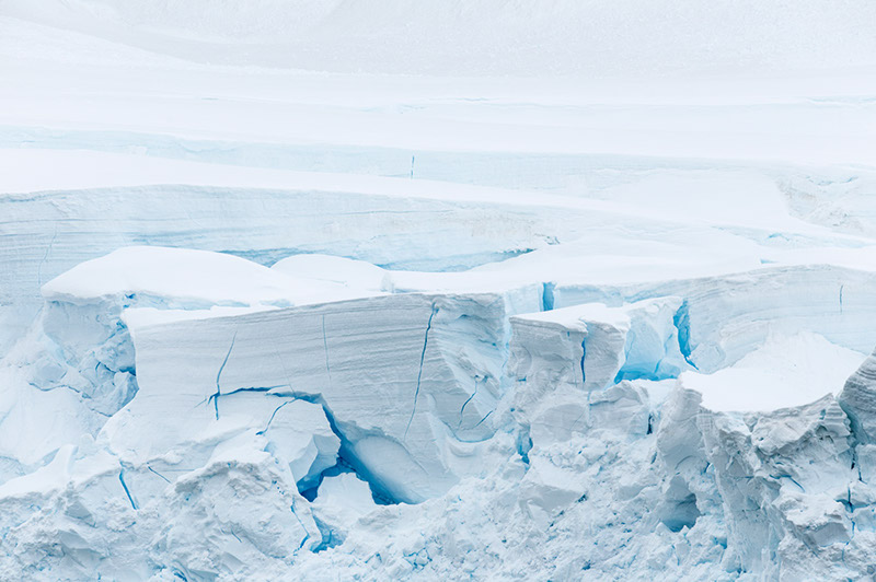 Glaciated Ice. Neko Harbor, Antarctica