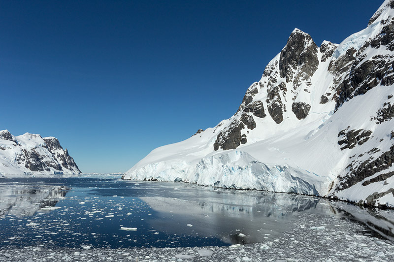 Edge of the Channel. Lemaire Channel, Antarctica