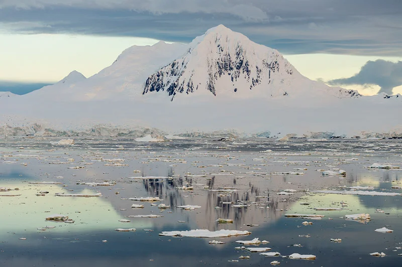 Mount William and Reflections. Anvers Island, Antarctica