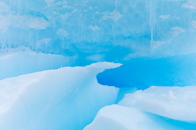 Glacial Blue Ice. Dallmann Fjords, Antarctica