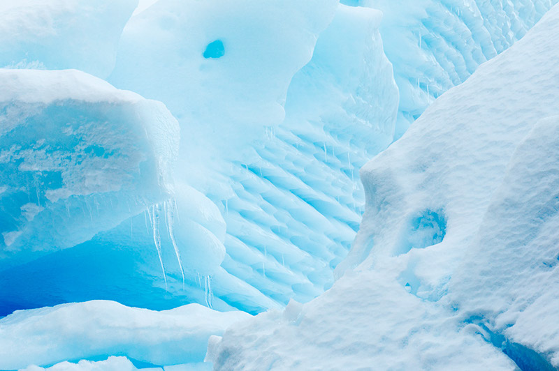 Glacial Ice Abstract. Dallmann Fjords, Antarctica