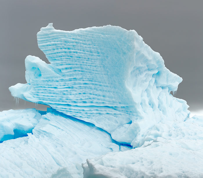 Striated Iceberg. Dallmann Fjords, Antarctica