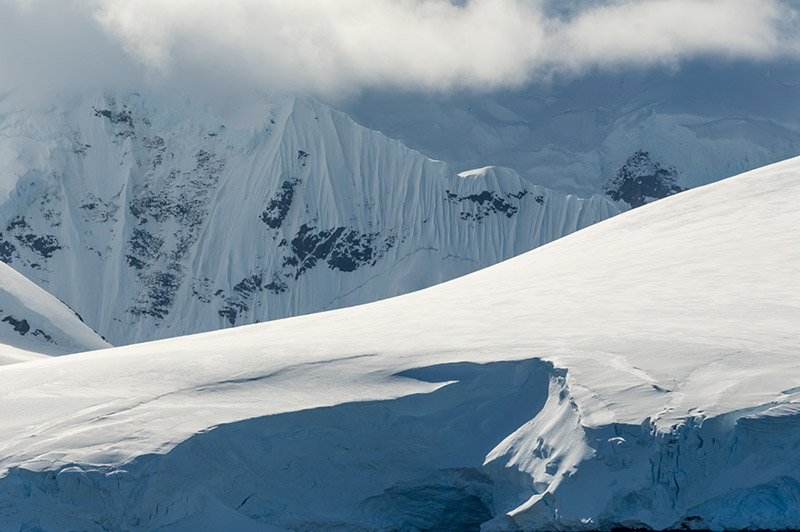 Ice Layers. Palmer Archipelago, Antarctica