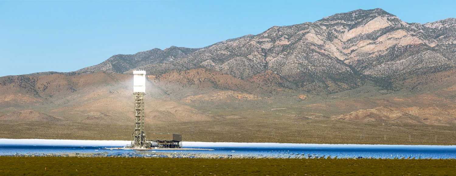 Ivanpah Thermal Solar Plant, CA. Study #14 (35,32.4513N 115,25.2447W)