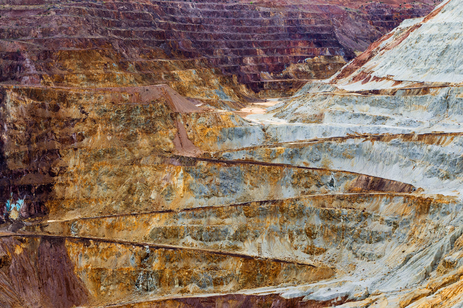 Lavender Pit Mine, Bisbee AZ. Study #8. 2018 (31°25'51" N 109°53'42.366" W)