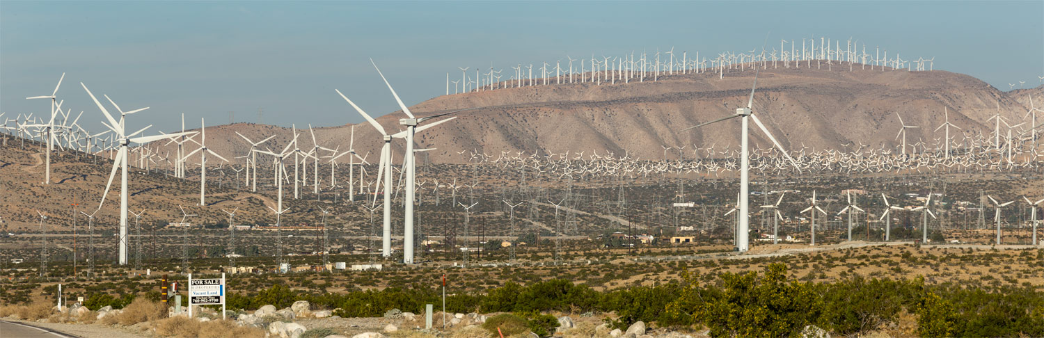  San Gorgonio Pass Wind Farm. Palm Springs, CA. Study #1. 2018 (33°55'29.4" N 116°32'58.704" W)