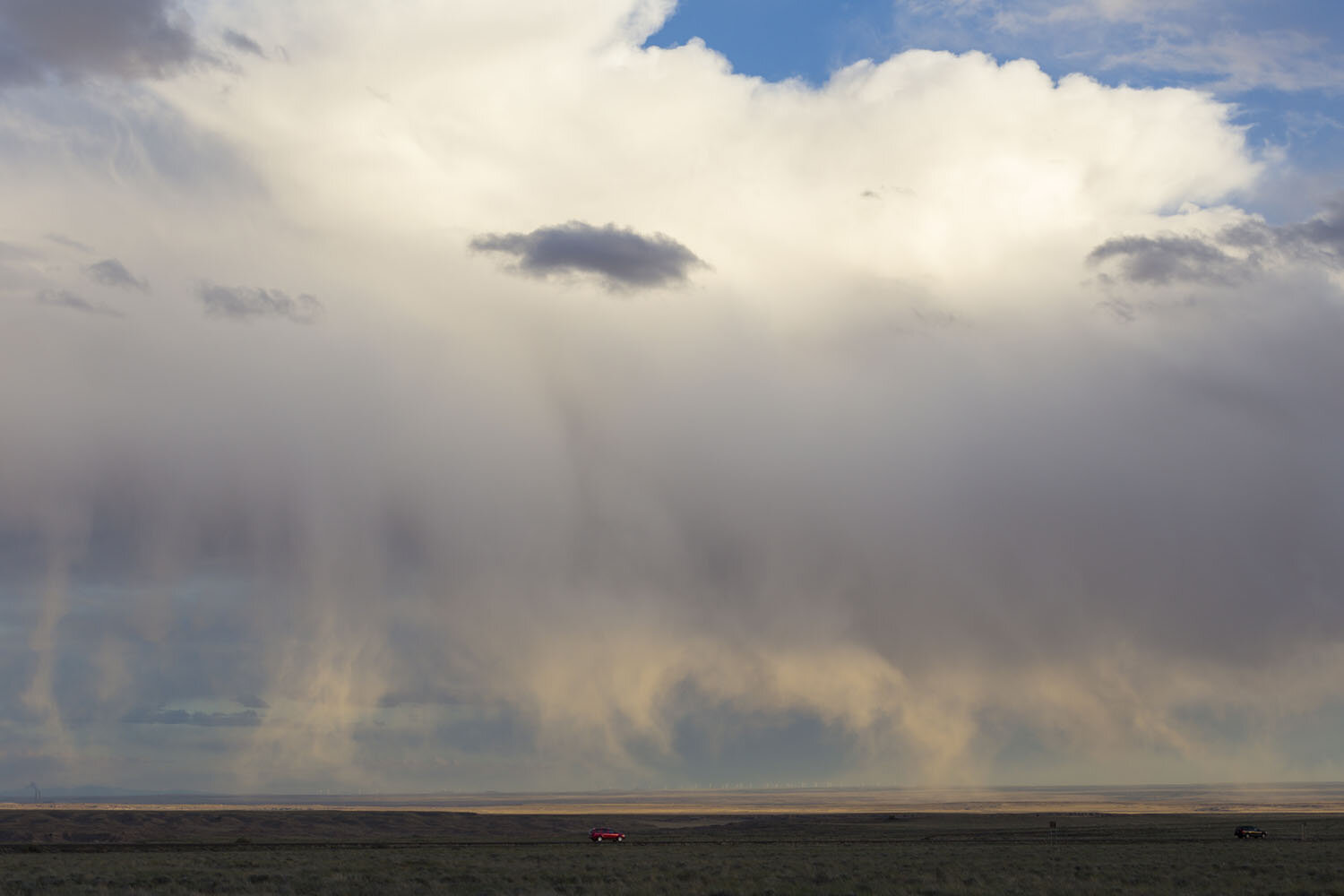 Cloudburst Snow Shower. Little Painted Desert County Park, AZ. 2015