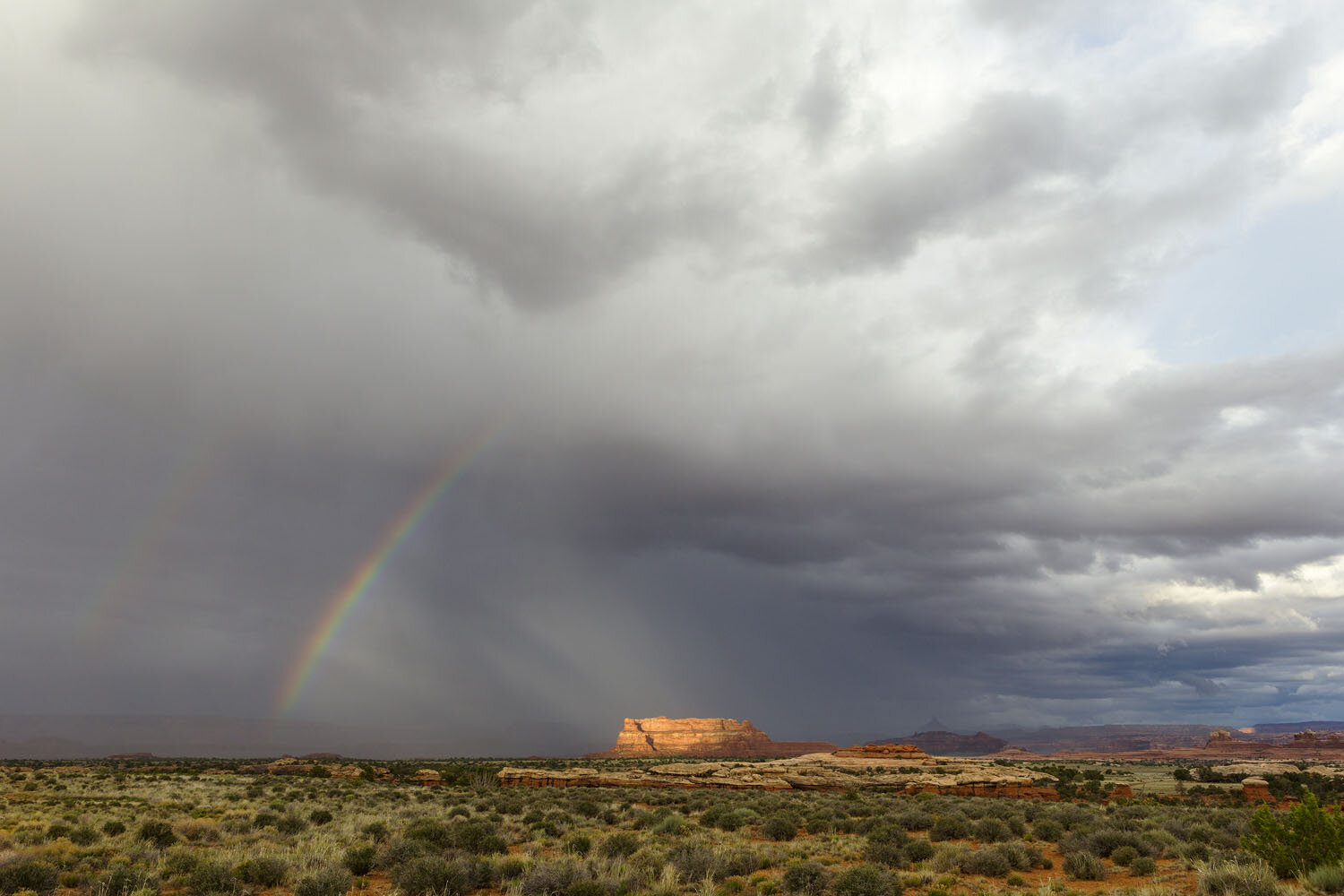 Rainbow Over Elephant Hill. Canyonlands National Park, UT. 2015
