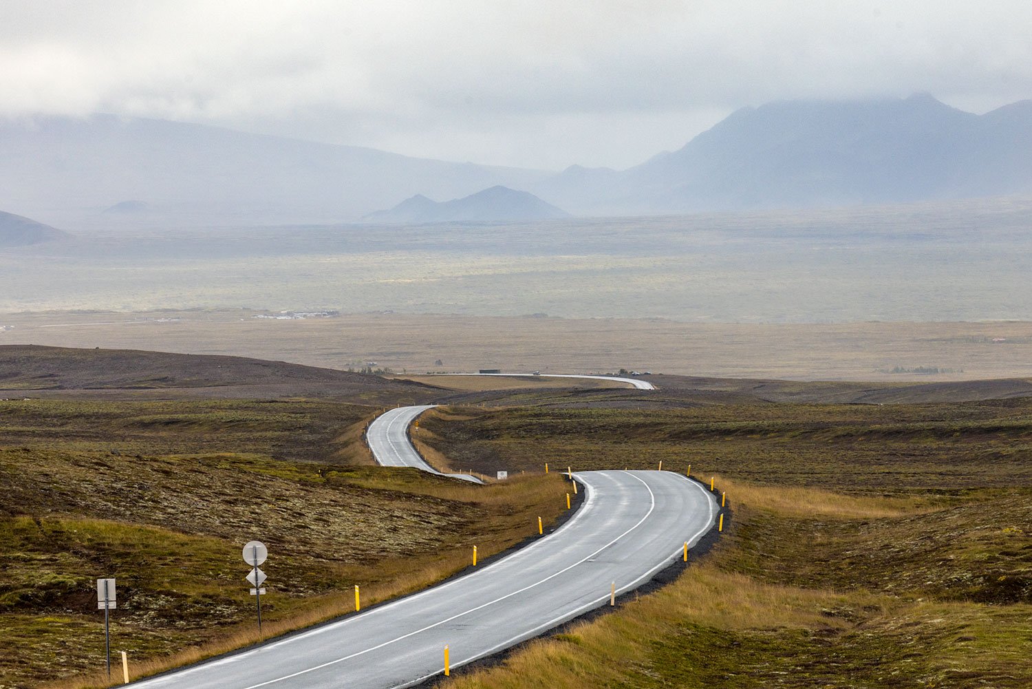  Highway to Thingvellir National Park. Iceland. 2022