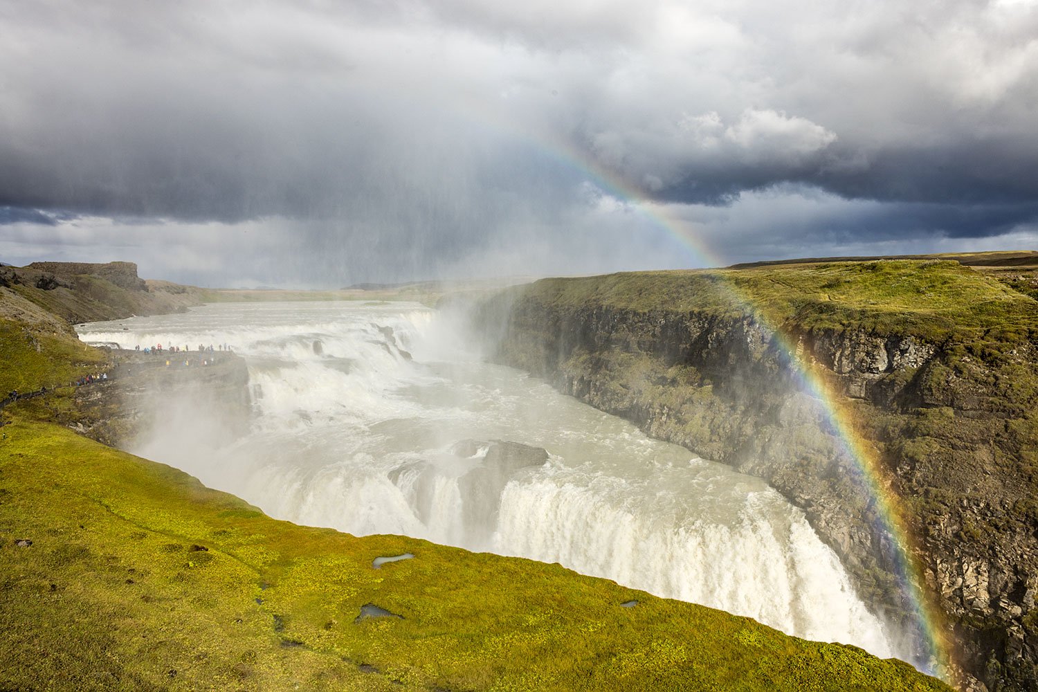 Gullfoss Waterfall & Rainbow, Iceland. 2022