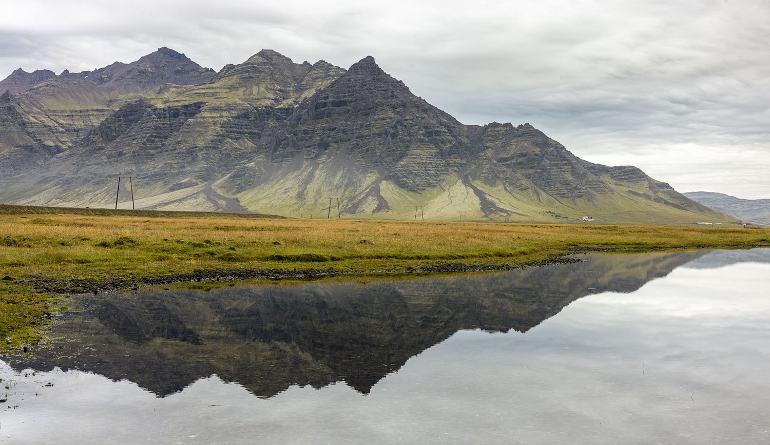 Reflections in a Roadside Pool. Southern Iceland. 2022