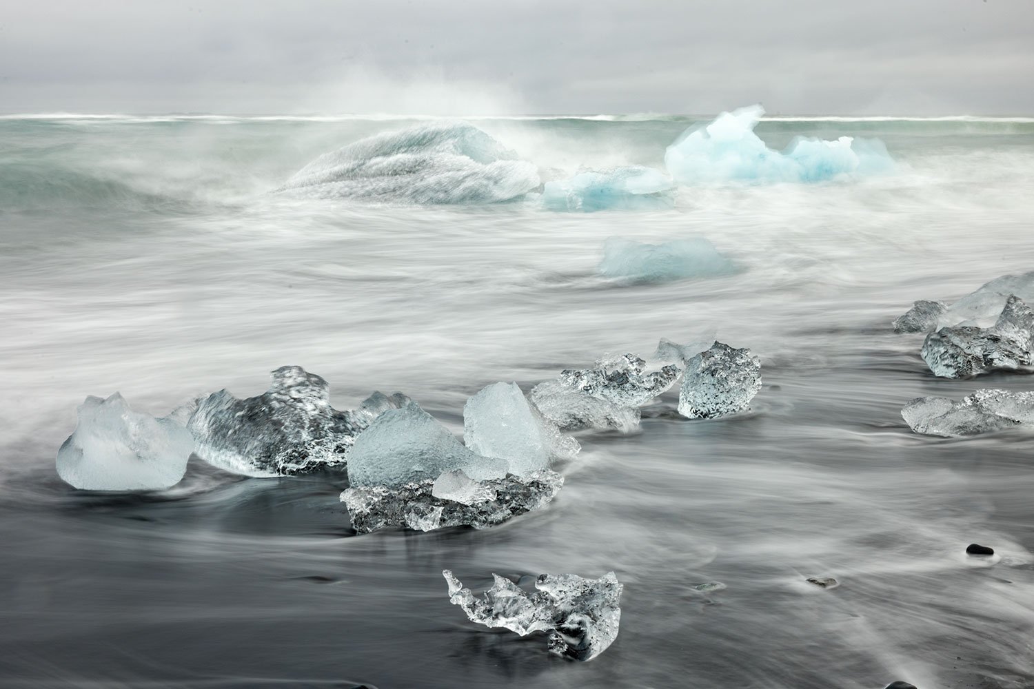 Icebergs on Diamond Beach #3. Iceland, 2022