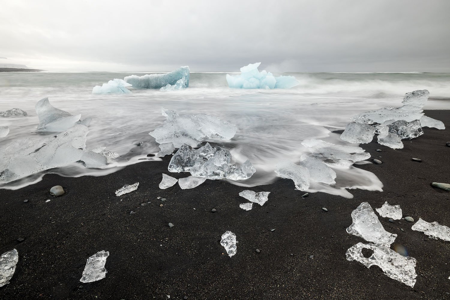 Icebergs on Diamond Beach #5. Iceland, 2022