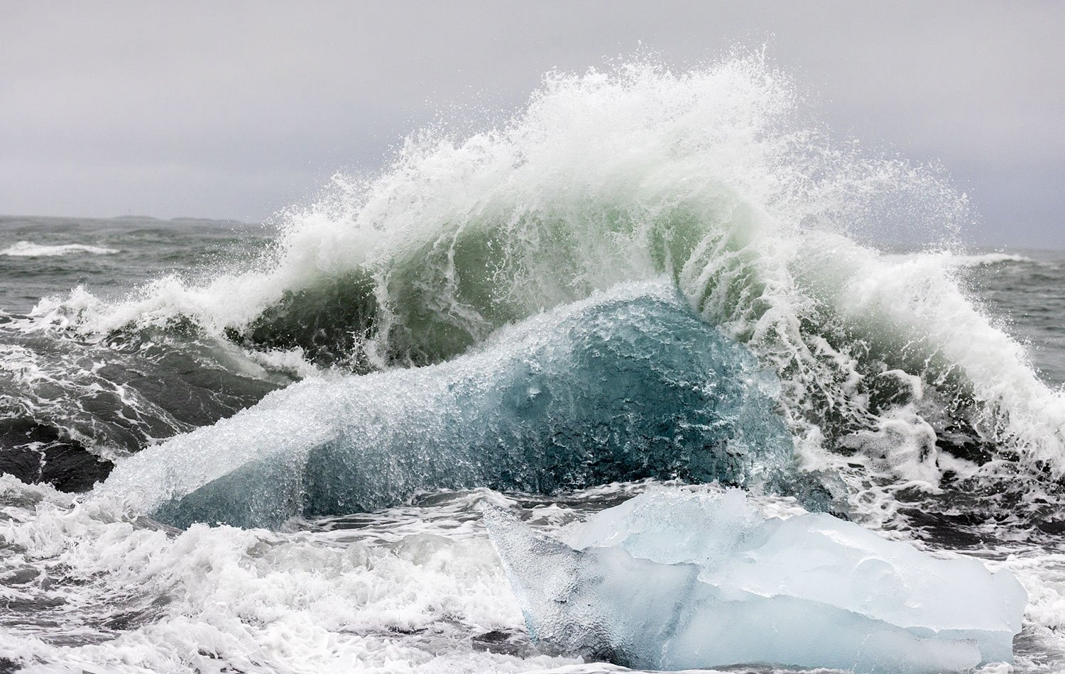 Icebergs on Diamond Beach #6. Iceland, 2022