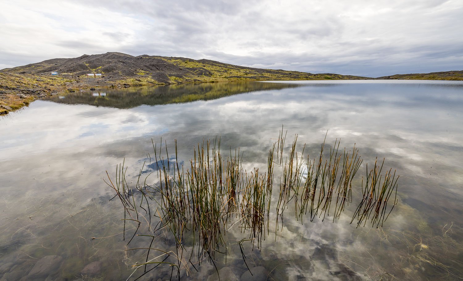 Glacial Pool. Svinafellsjokull Glacier. Iceland, 2022