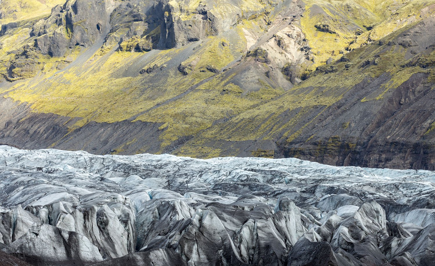 Glacial Flow. Svinafellsjokull, Iceland, 2022
