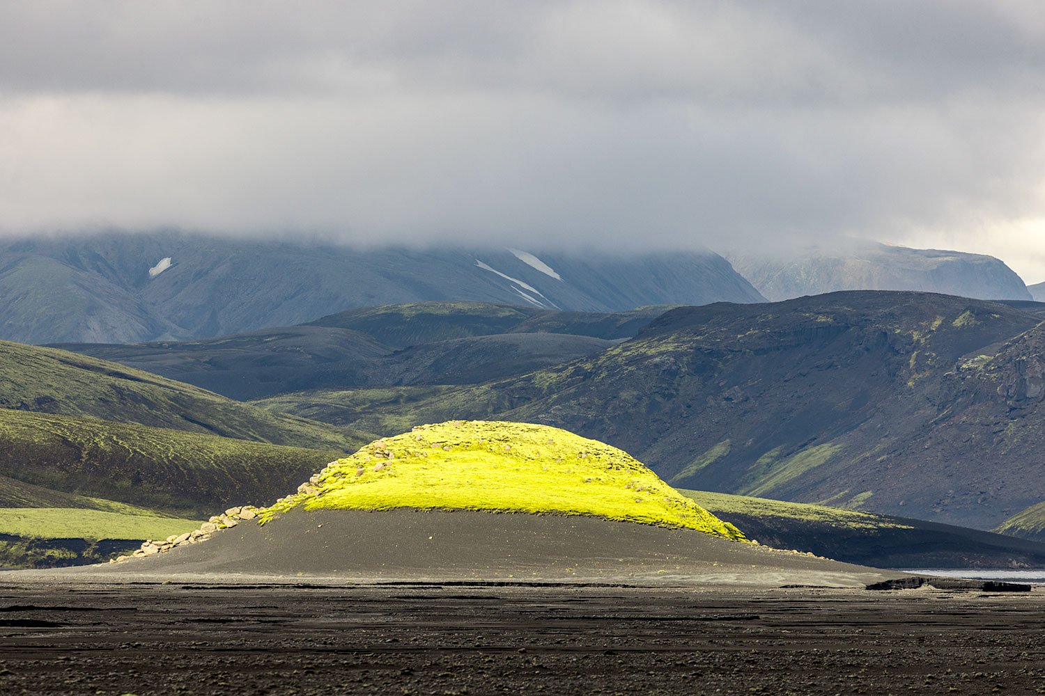 Sunlit Knoll. Western Highlands. Iceland, 2022