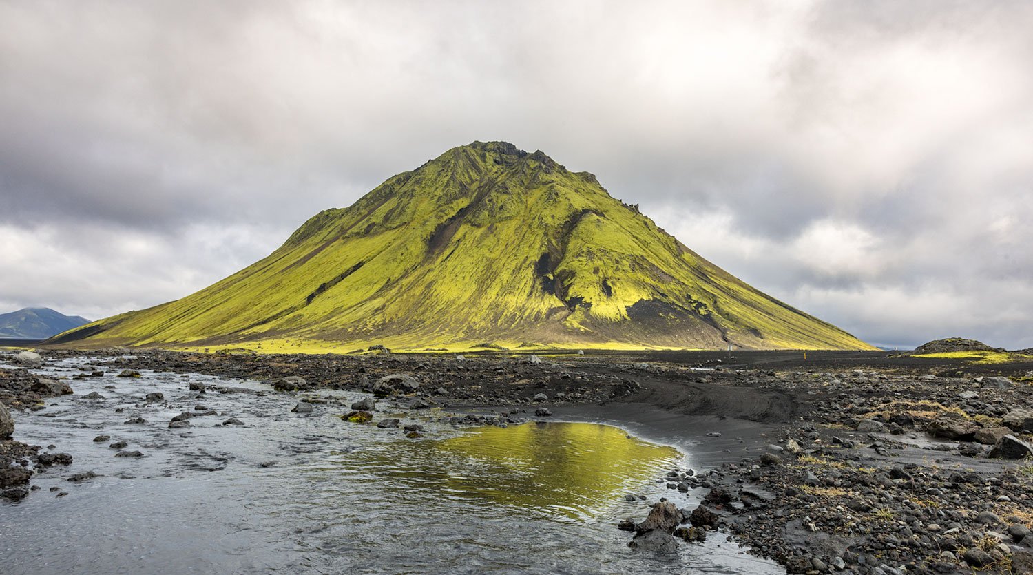 Maelifell Volcano Reflections. Western Highlands, Iceland. 2022