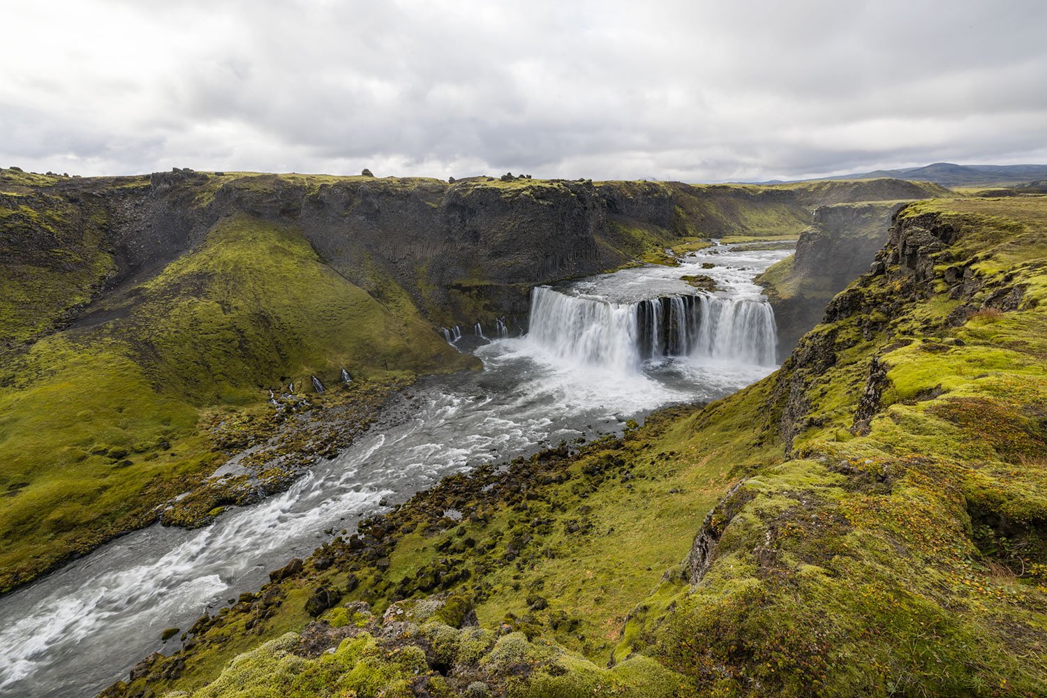 Axlafoss Waterfall. Western Highlands, Iceland. 2022