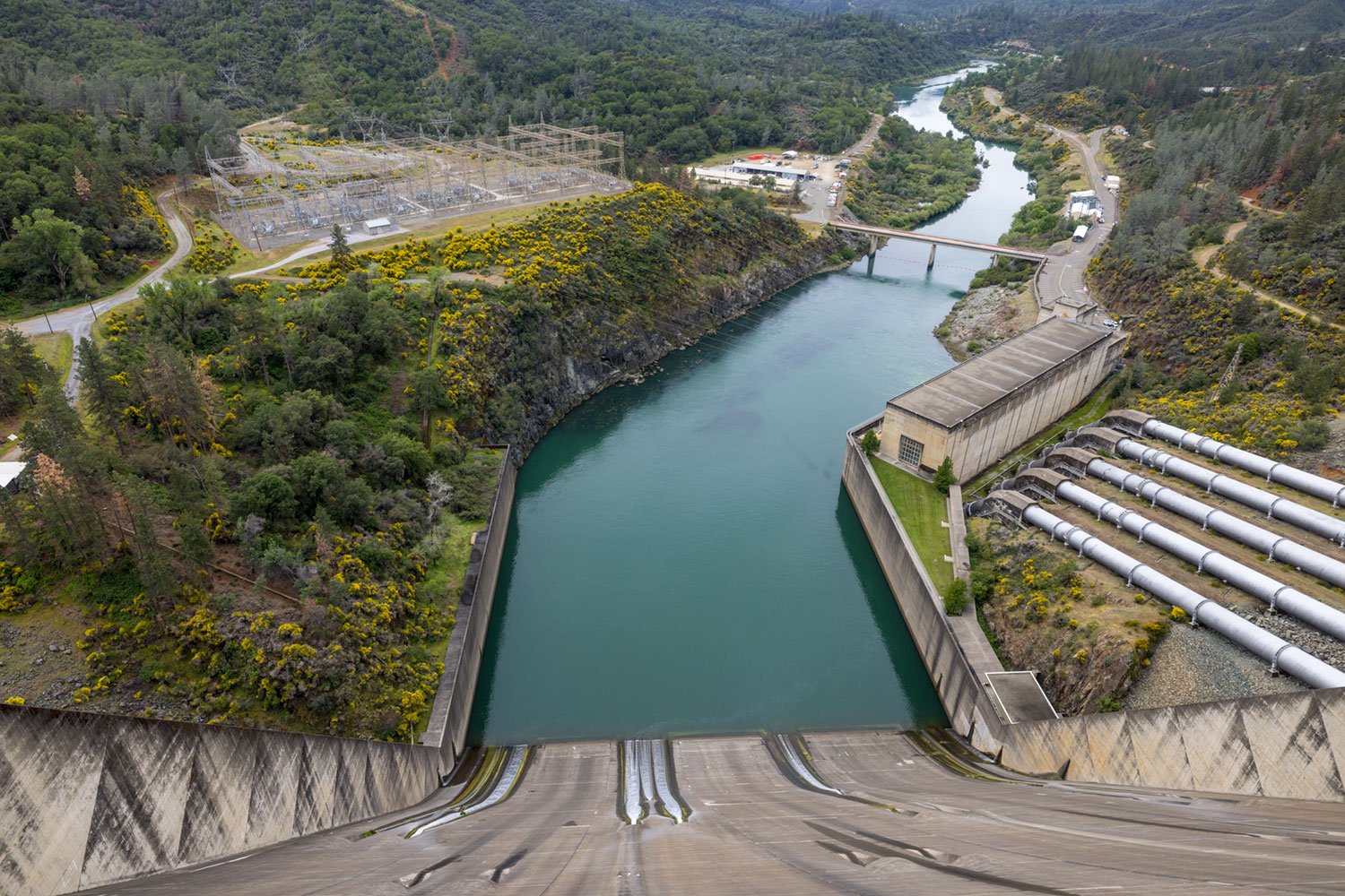 Spillway. Shasta Lake,  Study #3. Redding, CA.. 2022 (40°43'6.21" N 122°25'8.364" W)