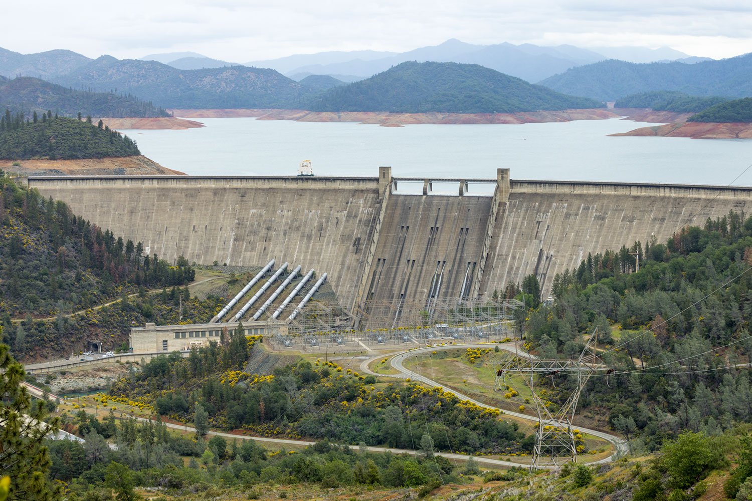 Lake Shasta Dam. Study #1. Redding, CA. 2022 (40°42'20.148" N 122°25'30.87" W)