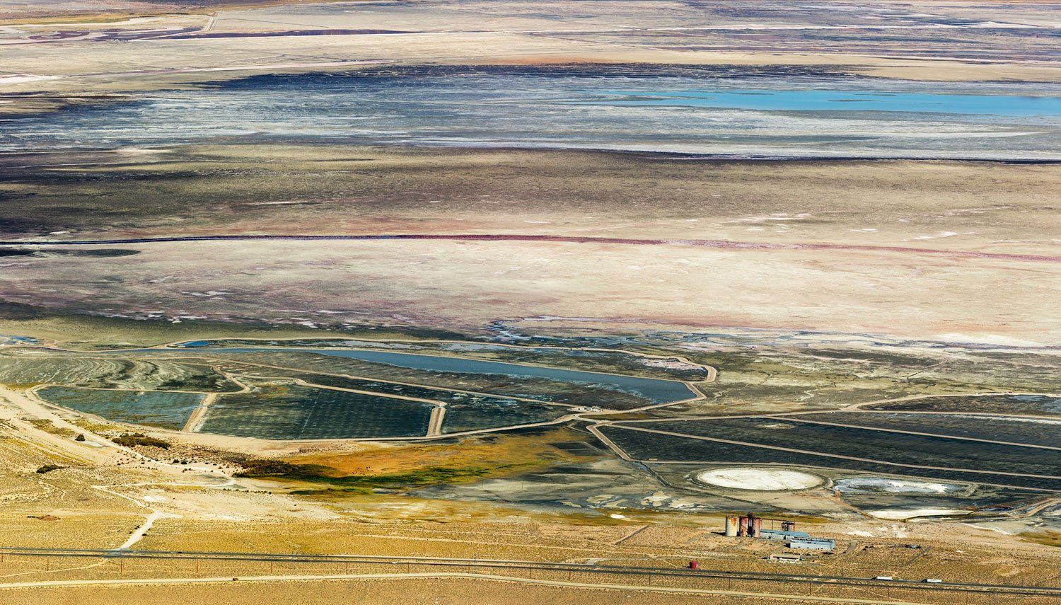 Owens Lake, Dry Lakebed. Lone Pine, CA. Study #3. 2017 (36°28'42.234" N 118°4'52.698" W)